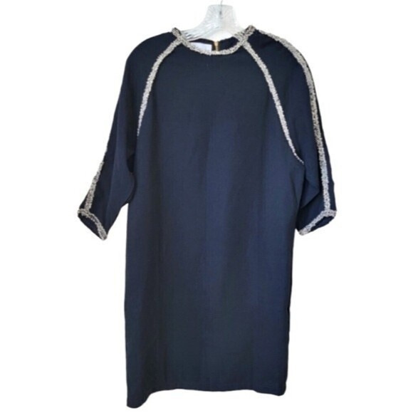 Dresses & Skirts - KOREAN BRAND Work Dress 3/4 Sleeves Black Tweed Trim Size Large